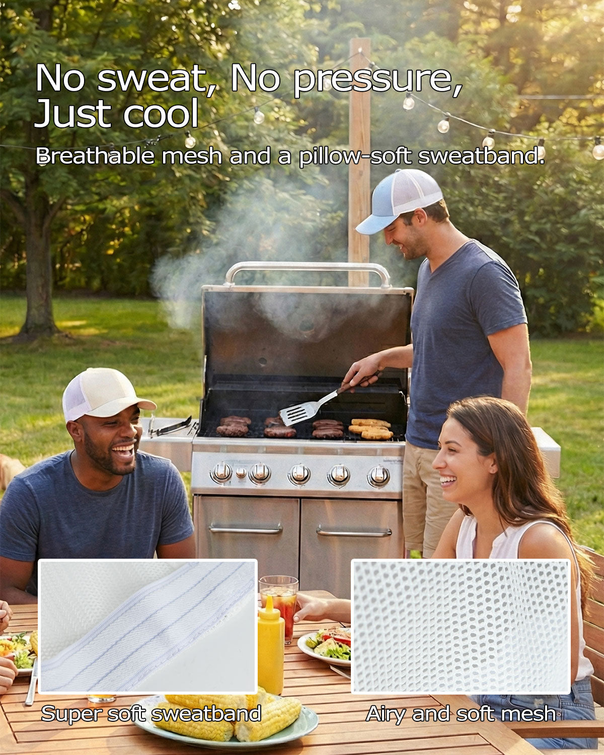 Structured Mesh Fitted Cap for Big Heads