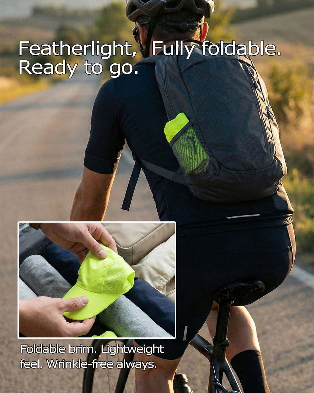 Folding Running Cap for Big Heads