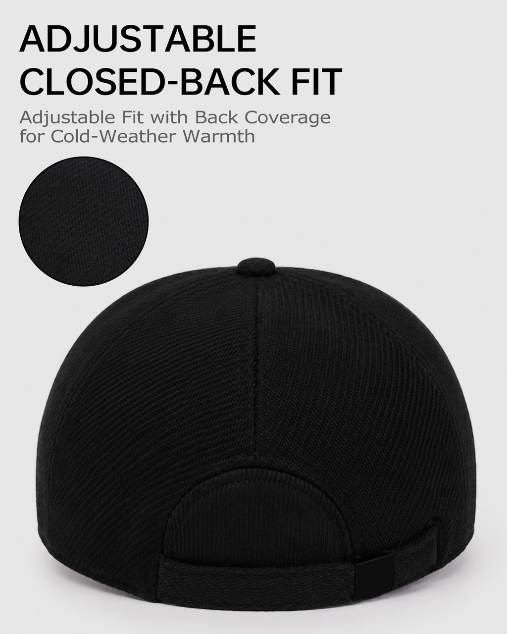 Brushed Twill Baseball Cap for Big Heads