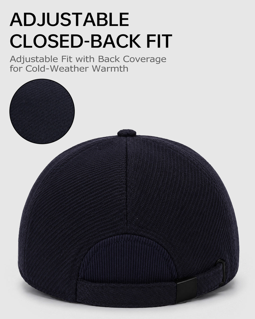 Brushed Twill Baseball Cap for Big Heads