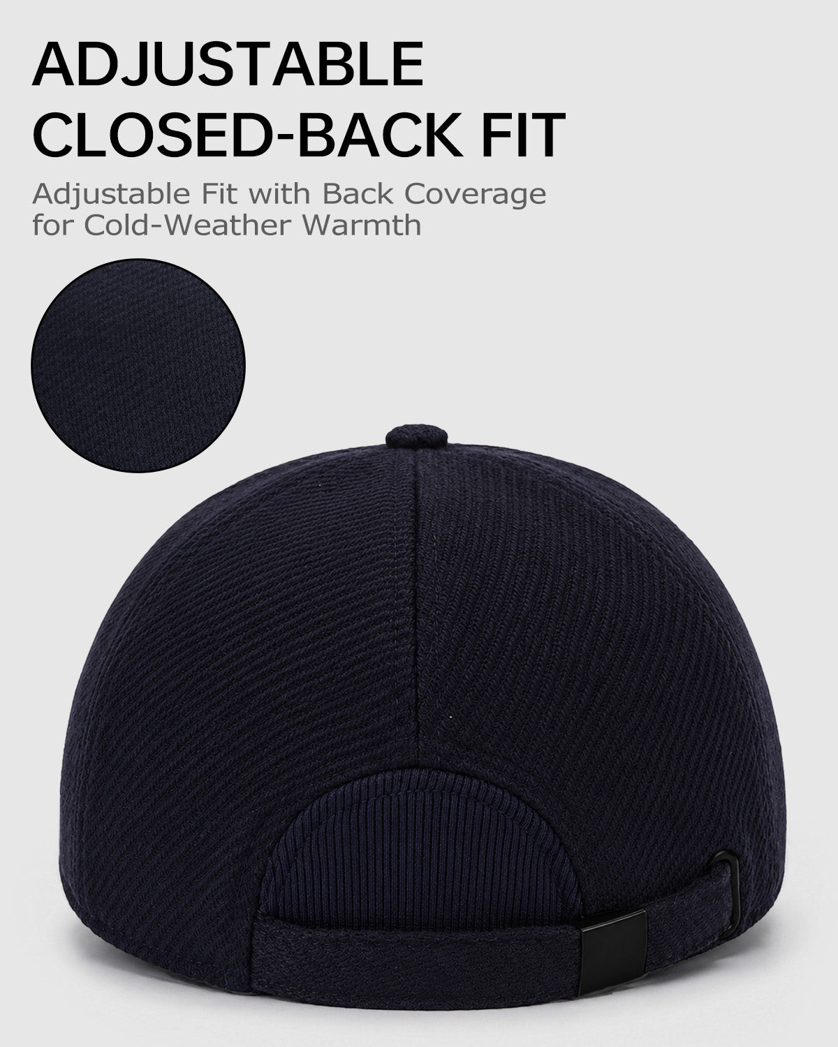 Brushed Twill Baseball Cap for Big Heads