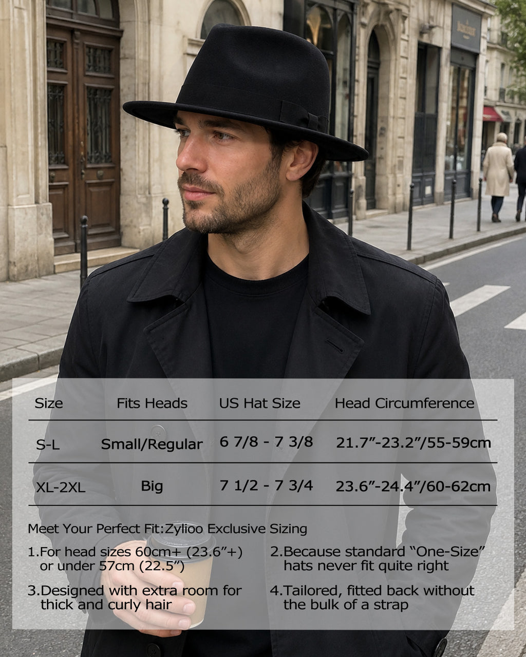 Felt Fedora Panama for Big Heads