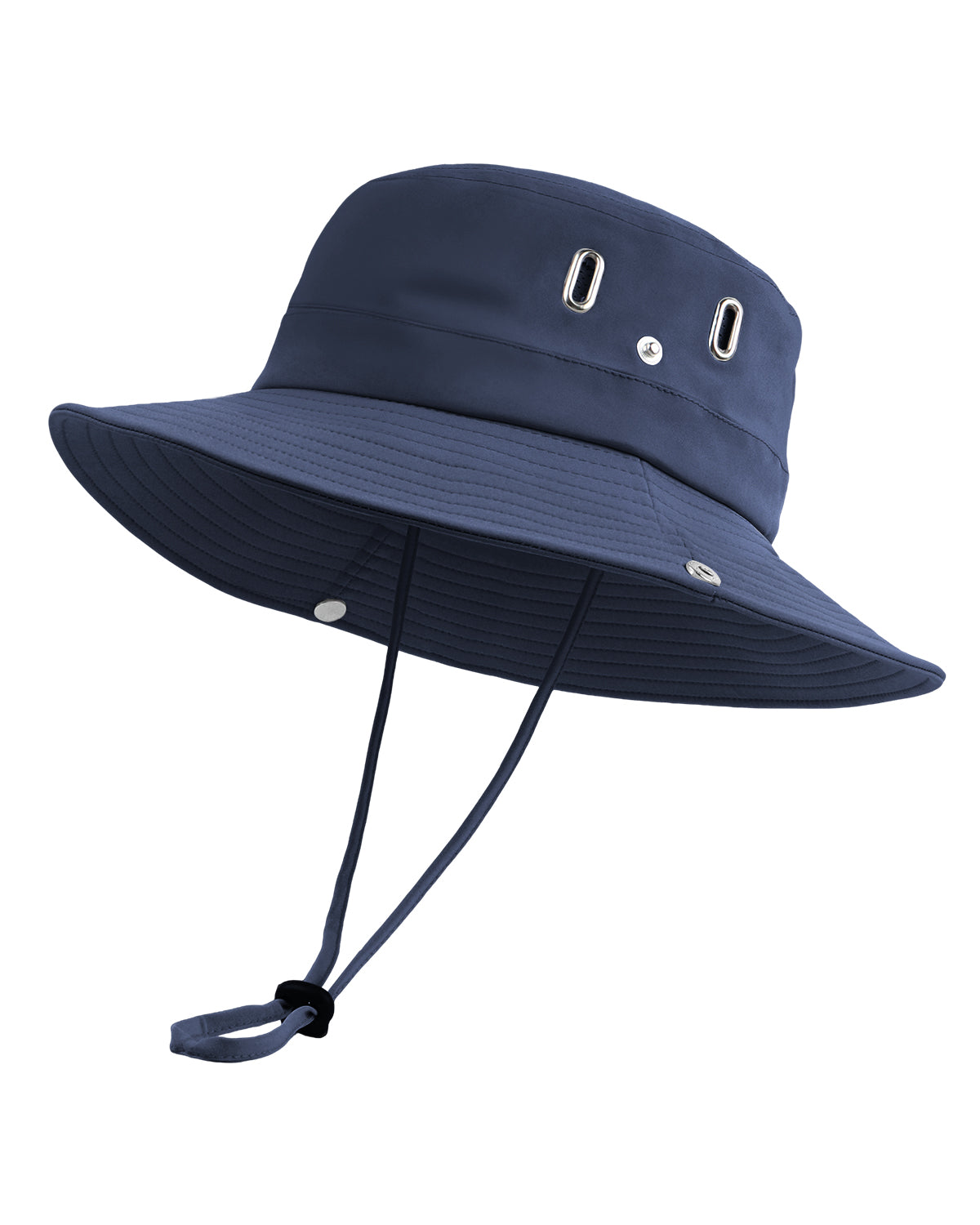 Navy waterproof boonie hat for big heads XXL - front view - Zylioo
