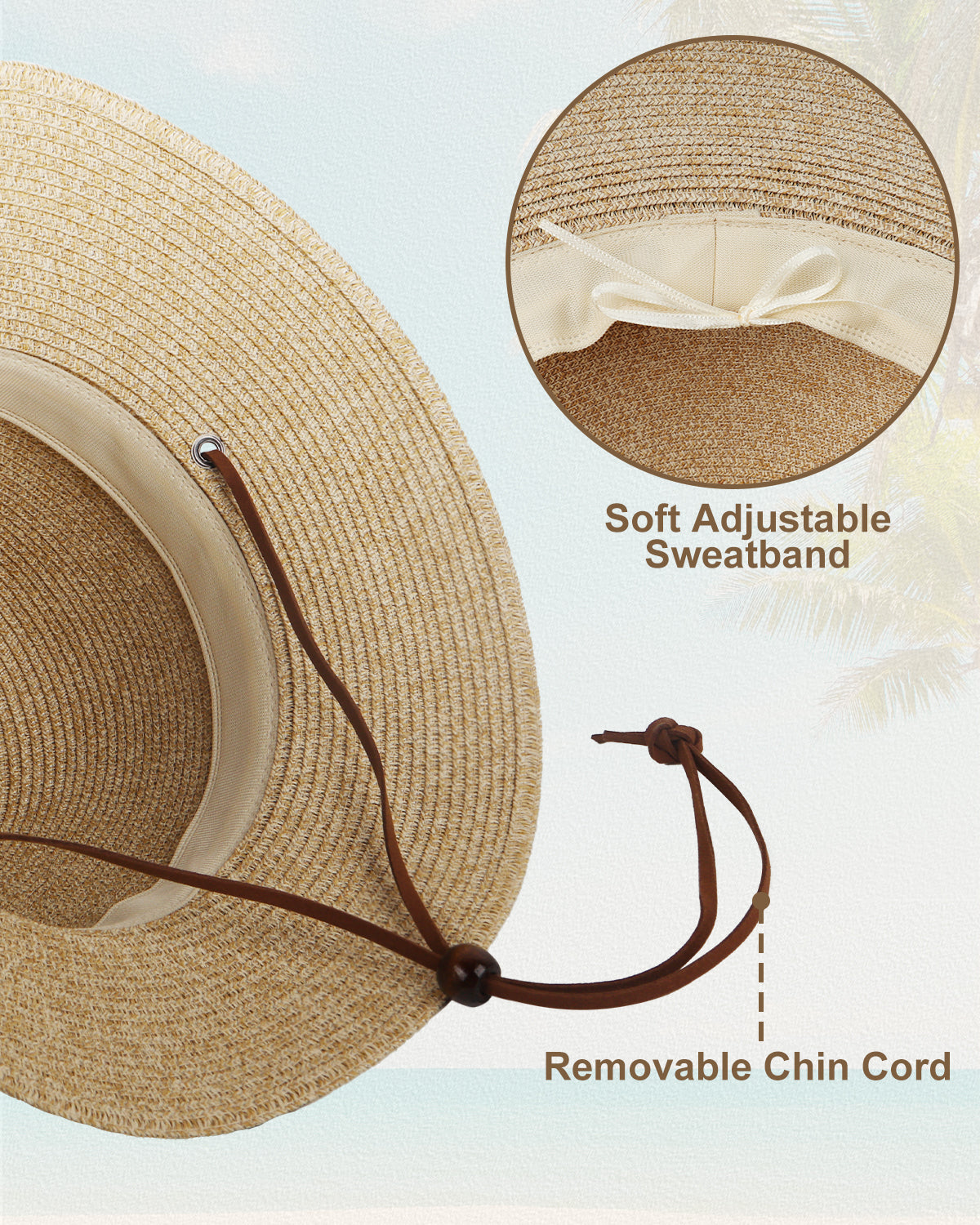 Zylioo 2XL/XL/L/M/S Womens Straw Hat