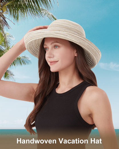 Zylioo XXL Kettle Brim Sun Hats for Women