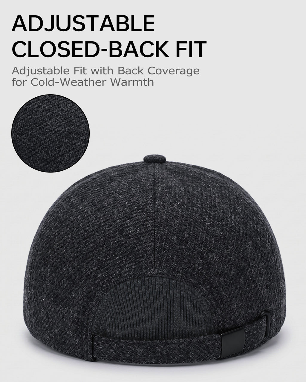Brushed Twill Baseball Cap for Big Heads