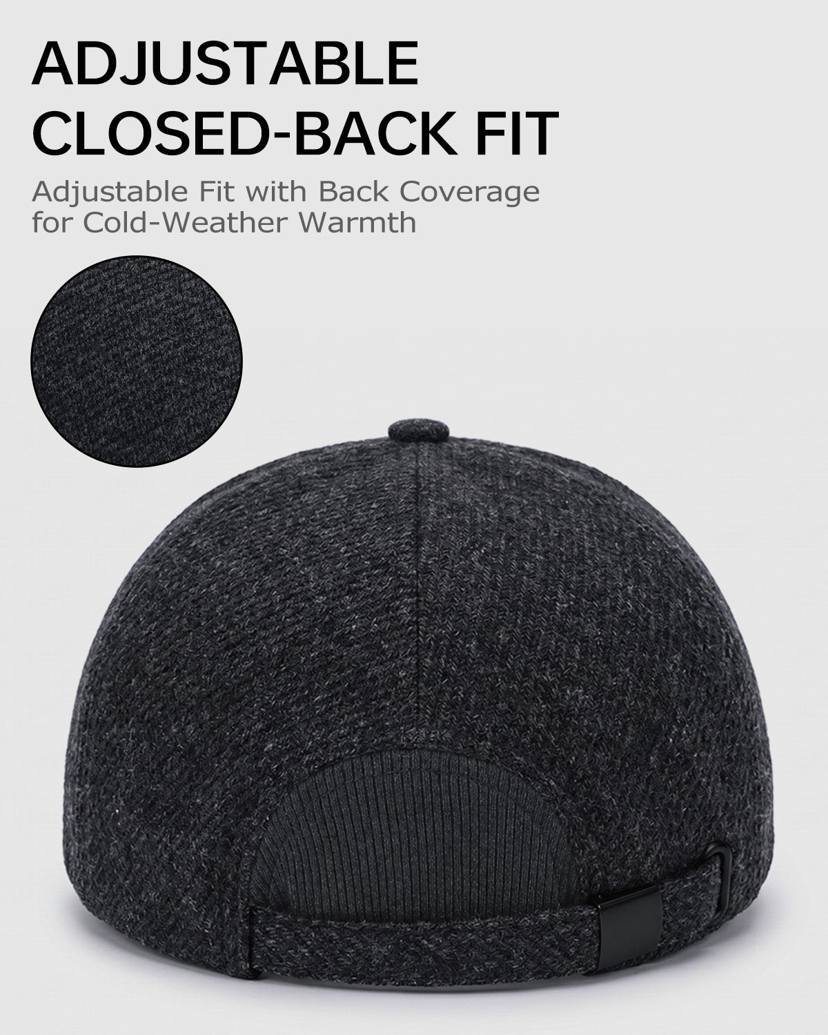 Brushed Twill Baseball Cap for Big Heads