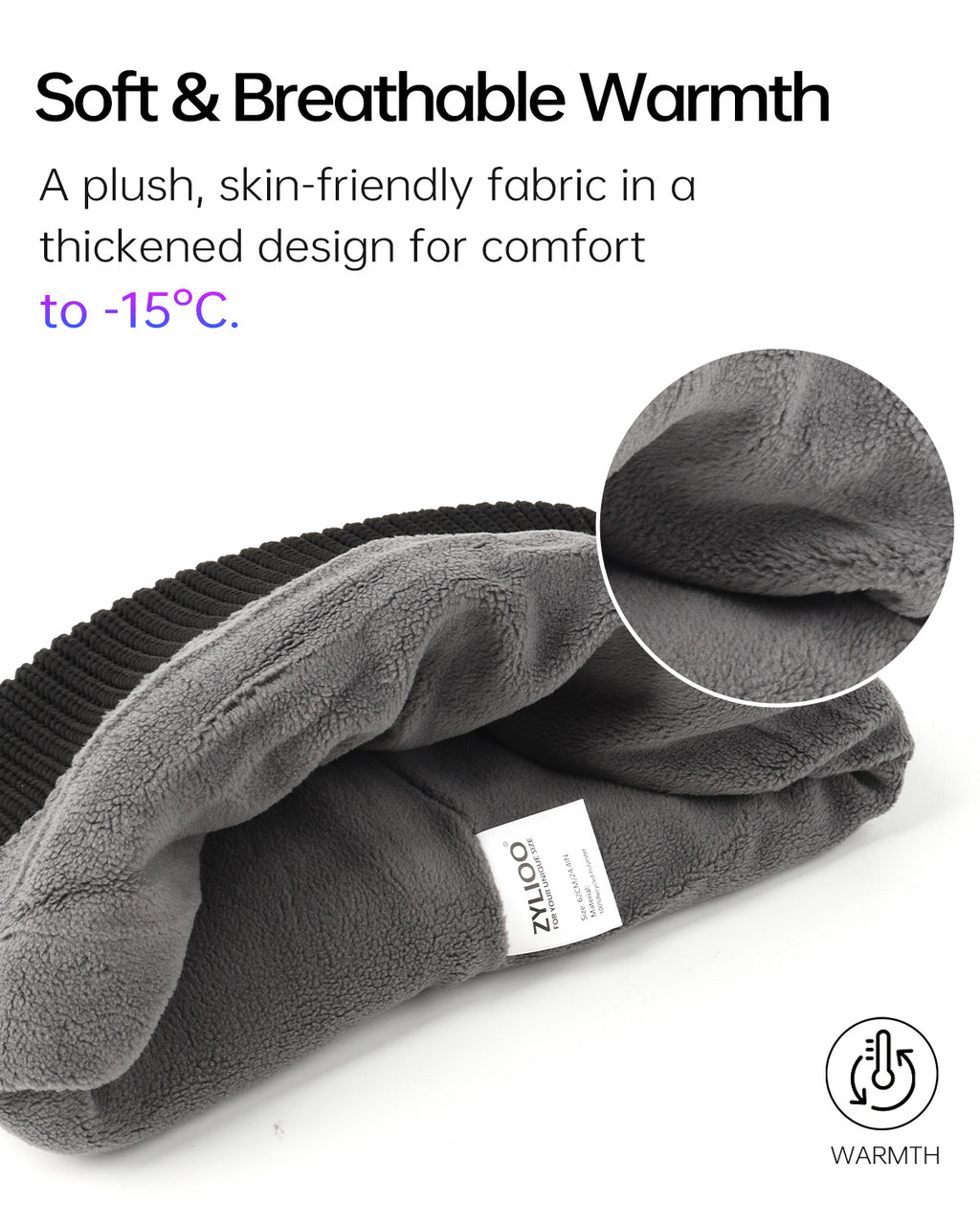 Waterproof Beanie for Big Heads