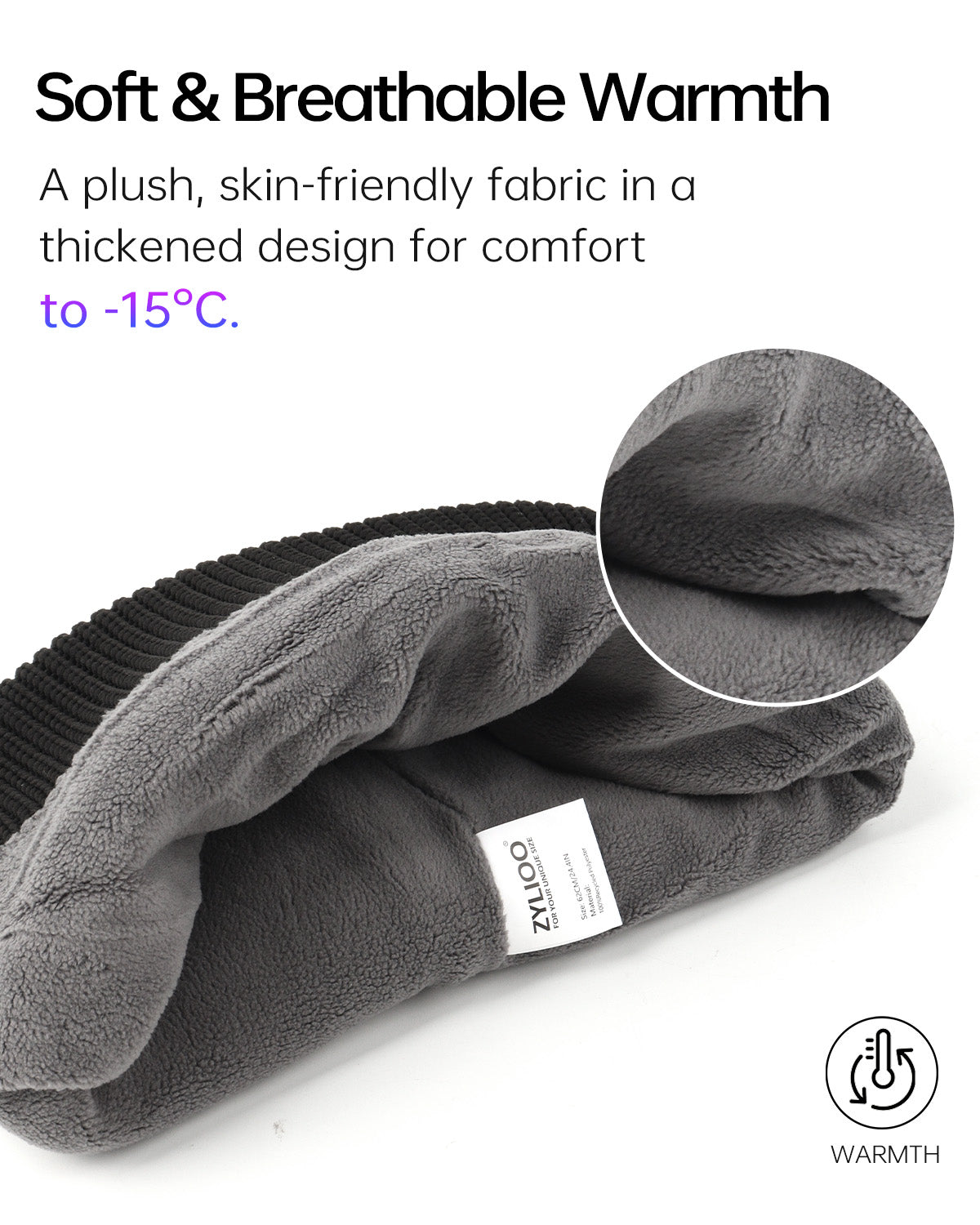Waterproof Beanie for Big Heads