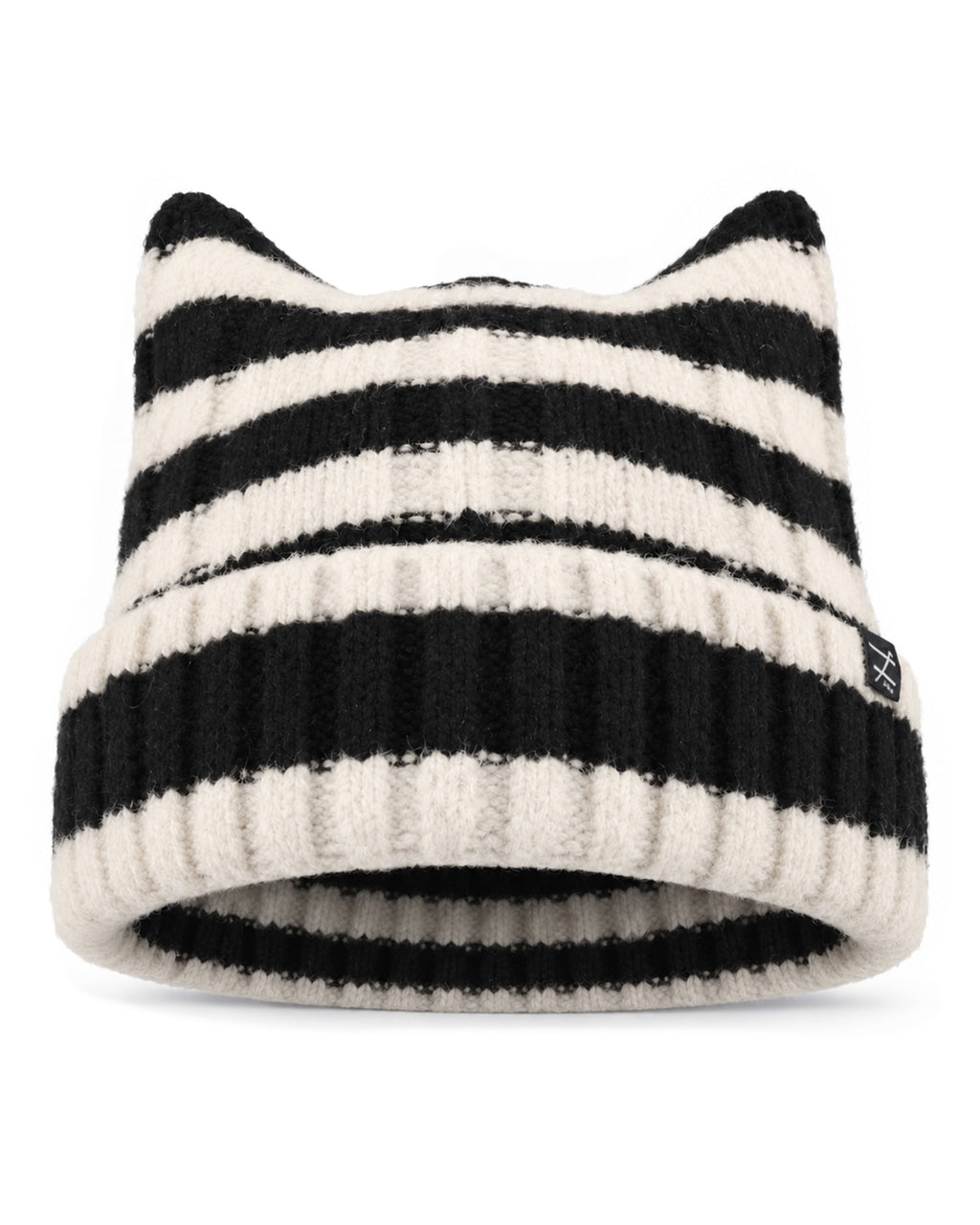 Fuzzy Cat Ear Beanie for Big Heads