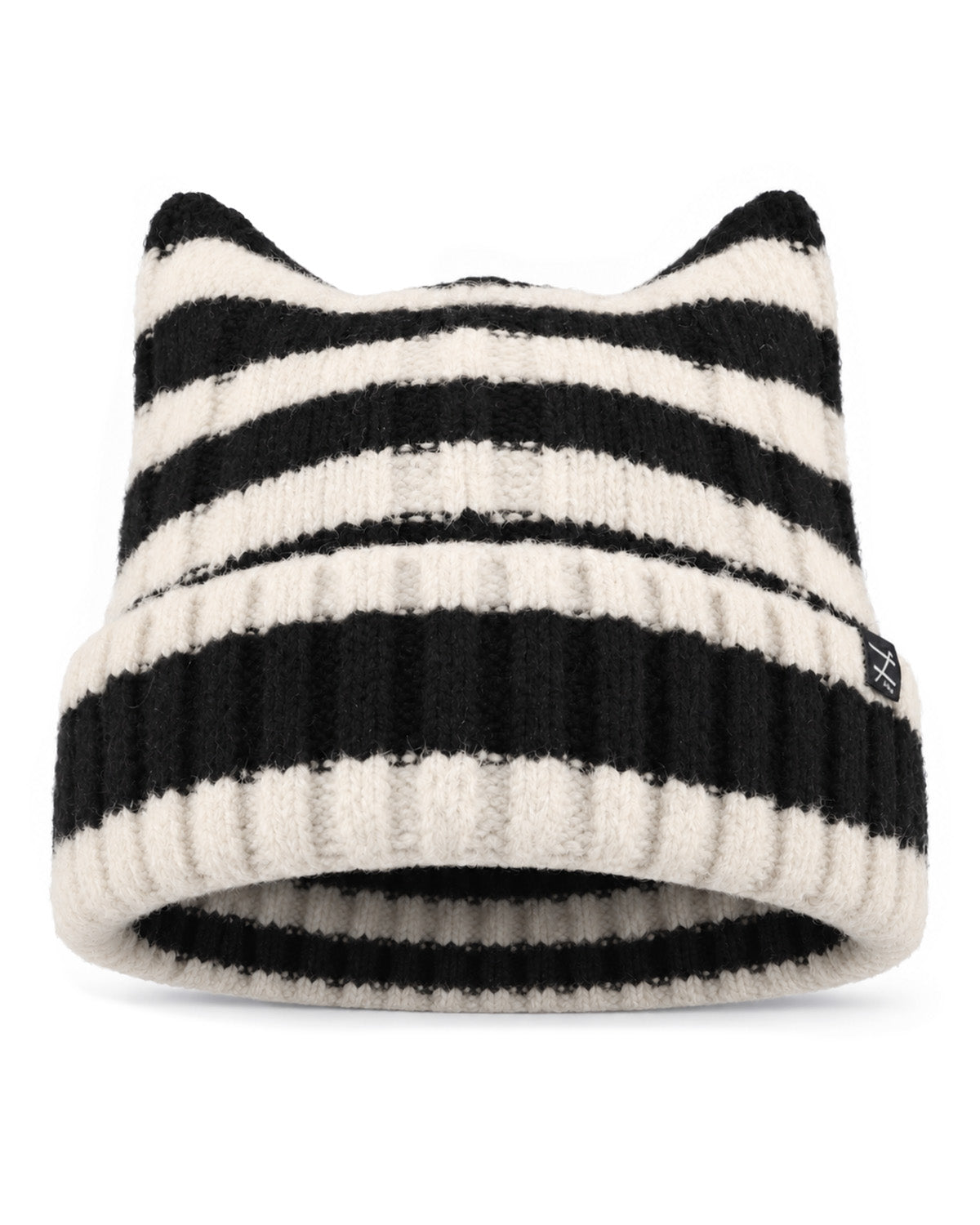 Fuzzy Cat Ear Beanie for Big Heads