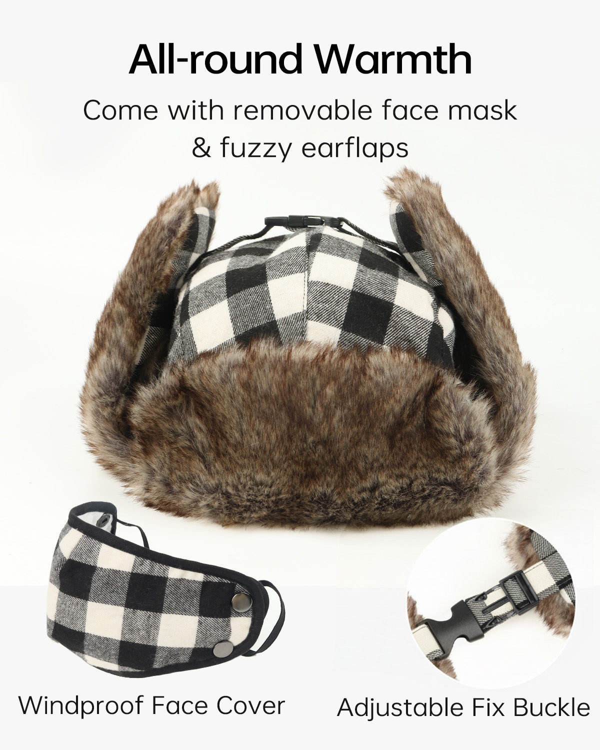 Oversize Winter Trapper Hat - Zylioo