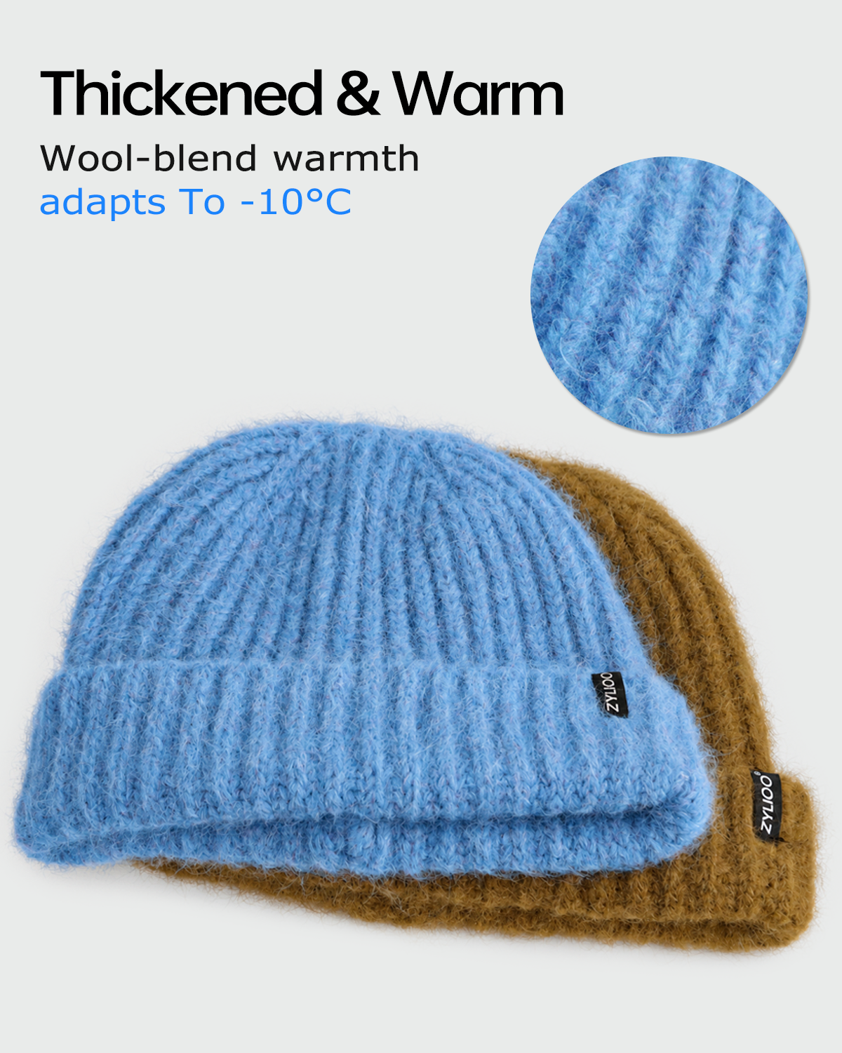 Chunky Fuzzy Beanie for Big Heads