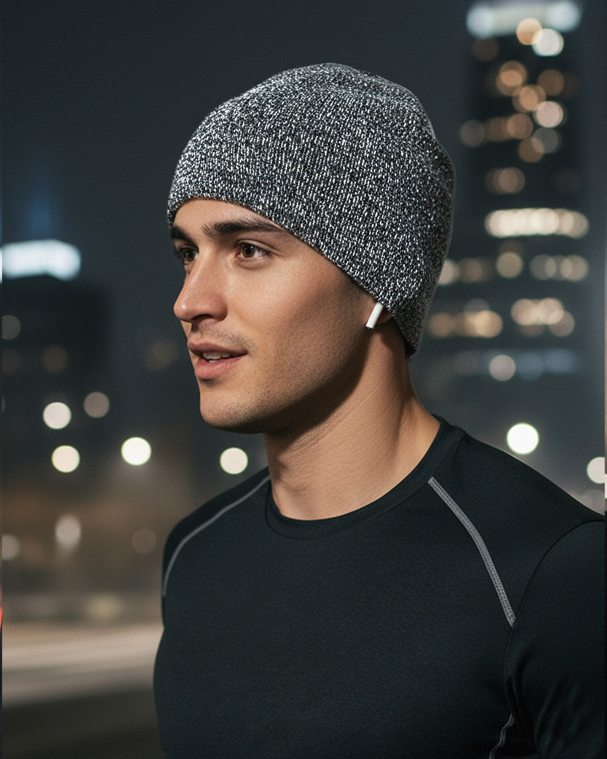 XXL Reflective Beanie for Big Heads