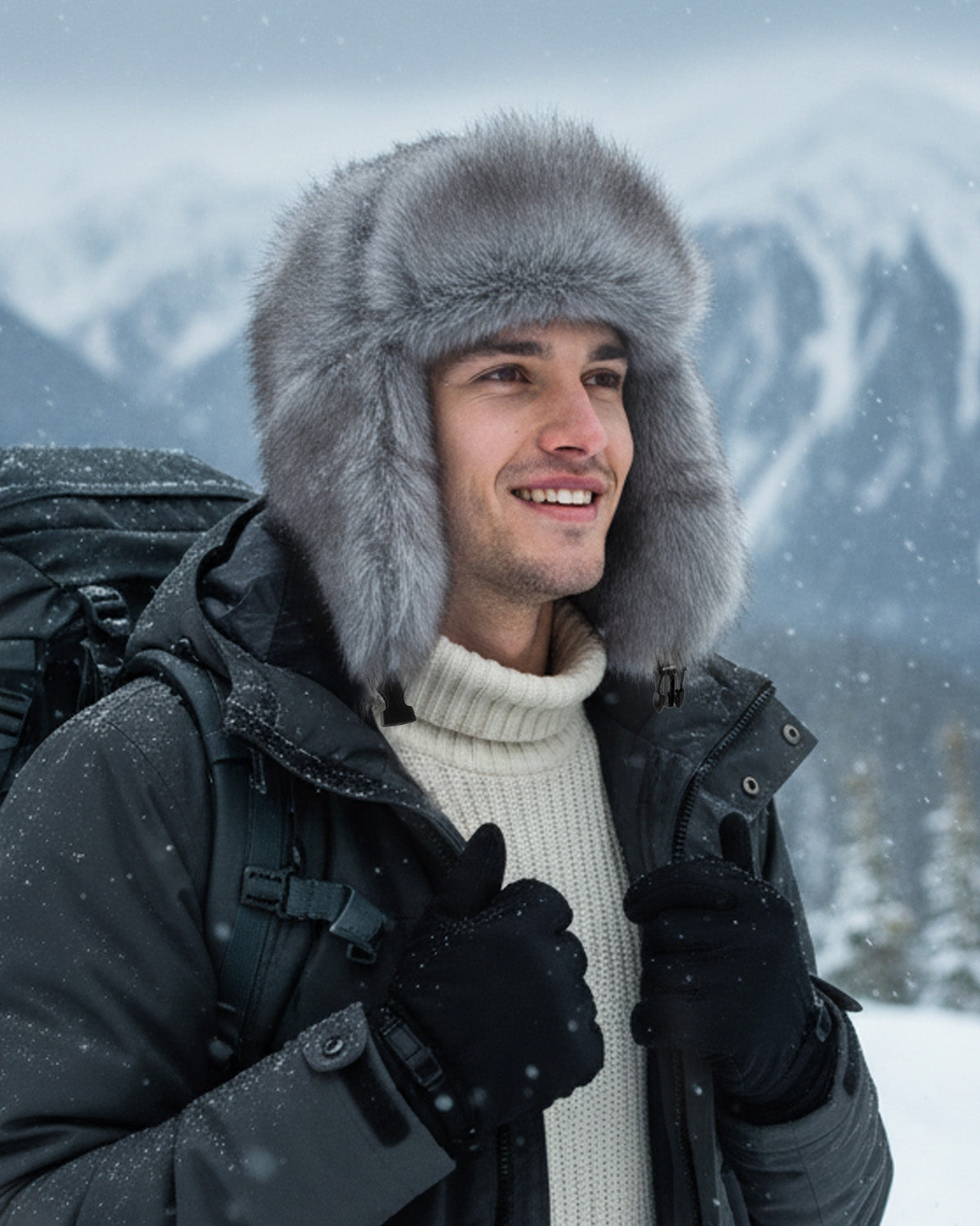 Oversized Faux Fur Trapper Hat - Zylioo