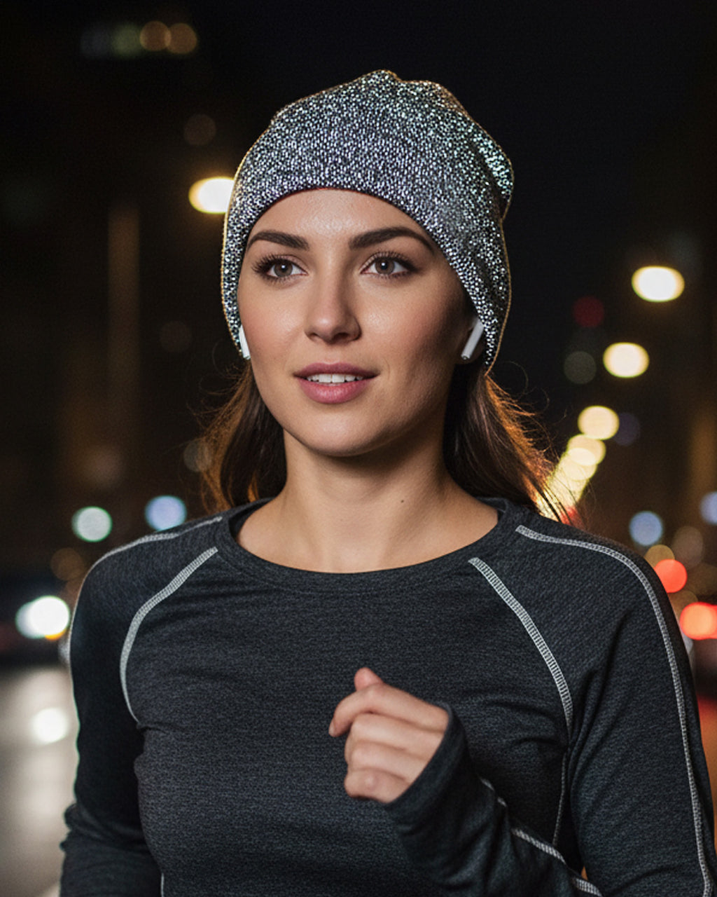 XXL Reflective Beanie for Big Heads