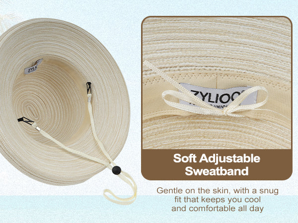 Zylioo XXL Kettle Brim Sun Hats for Women