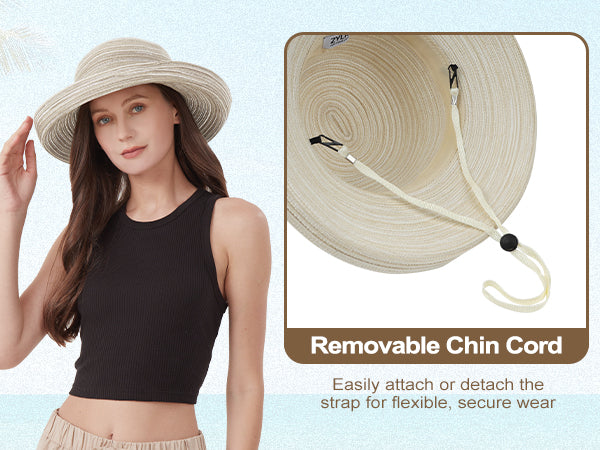 Zylioo XXL Kettle Brim Sun Hats for Women