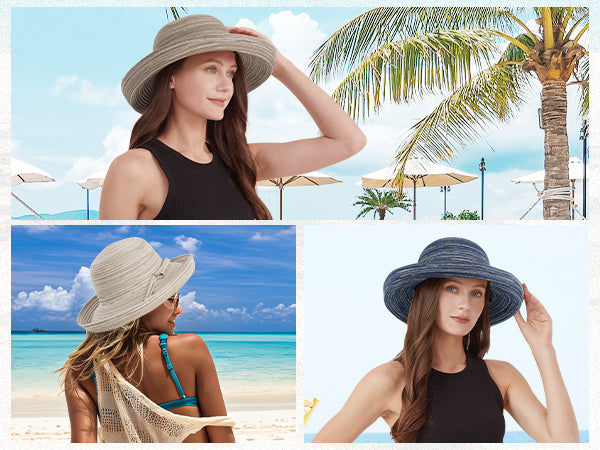 XXL Kettle Brim Sun Hats for Women - Zylioo