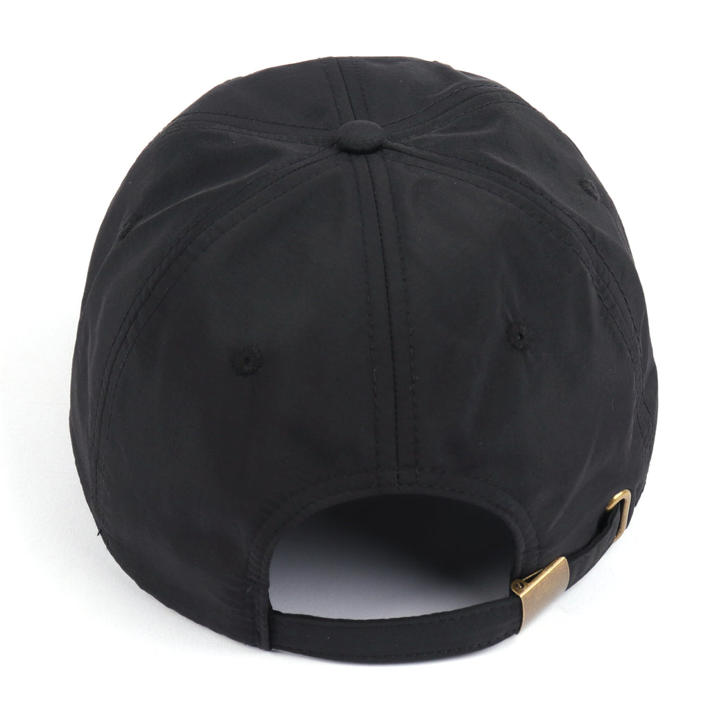Black quick-dry baseball cap for big heads - back view