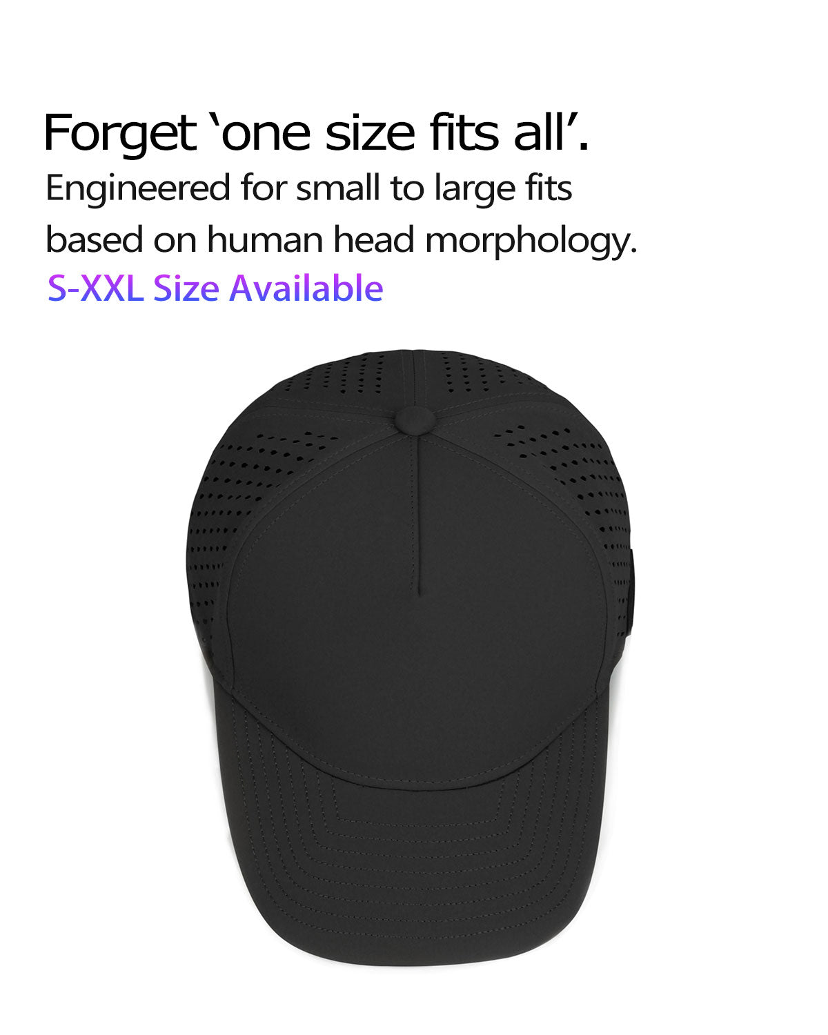 5-Panel Laser Cut Cap for Big Heads