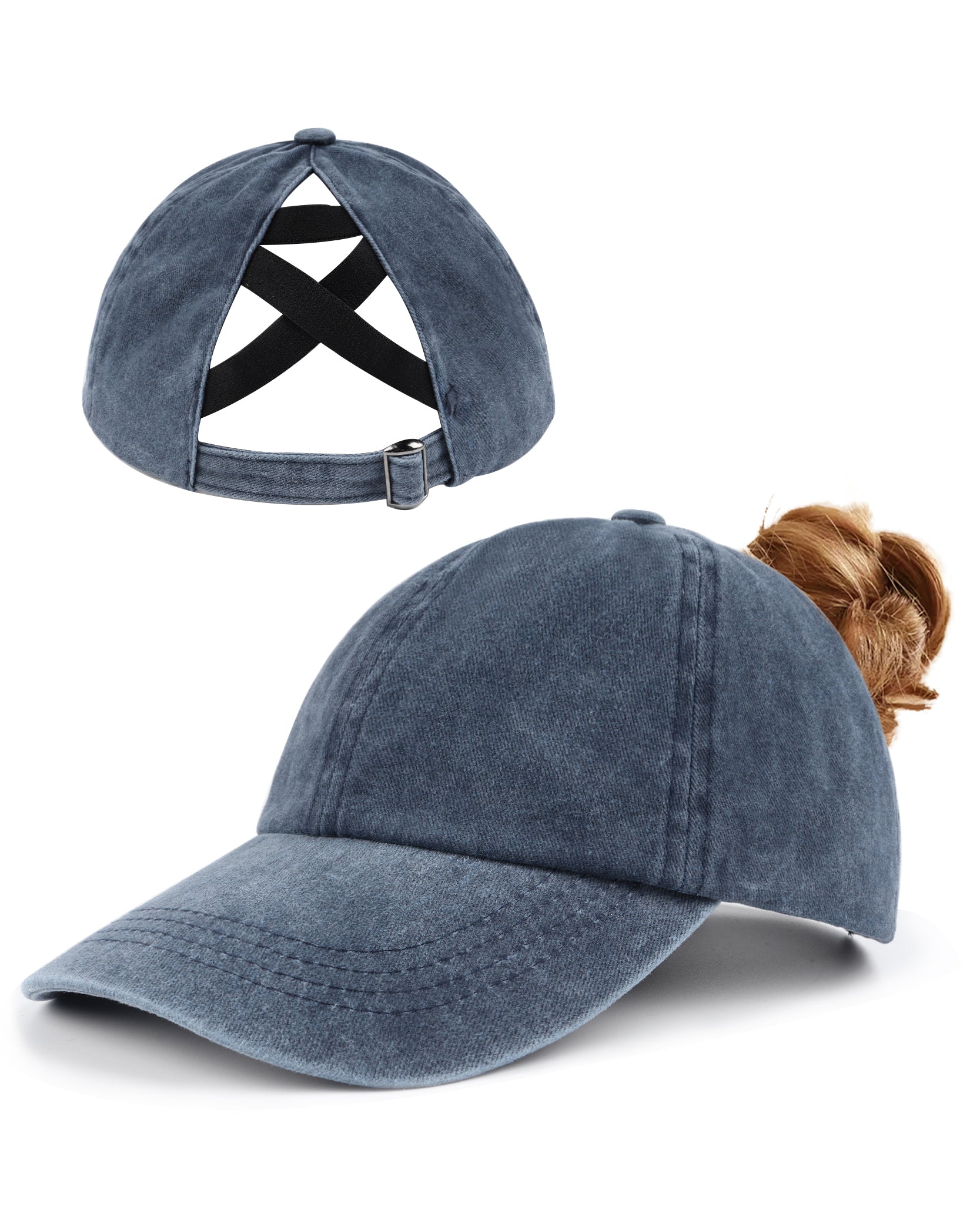 Small-Fit Ponytail Baseball Cap - Zylioo