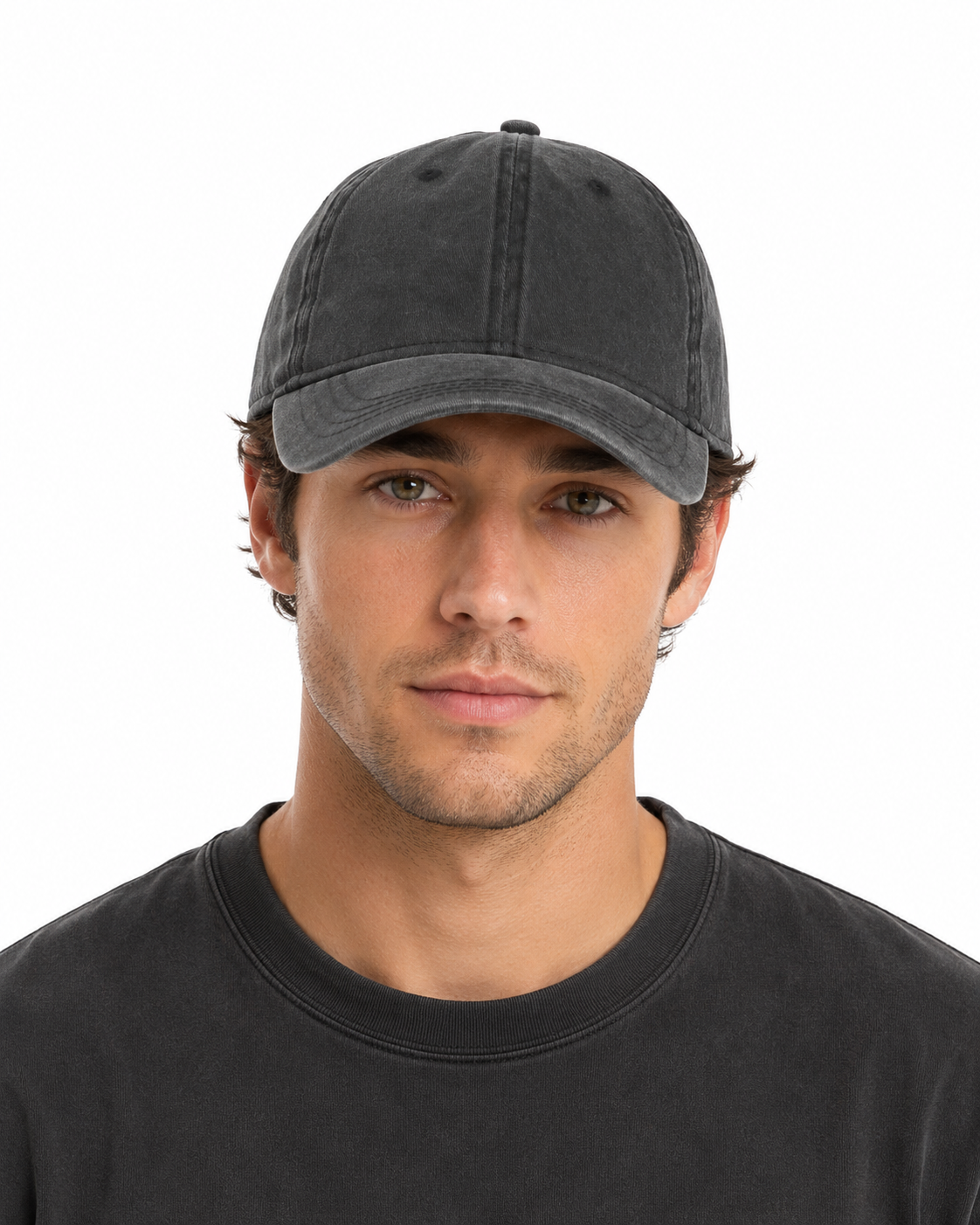 Gorra de béisbol de tela vaquera lavada para cabezas grandes