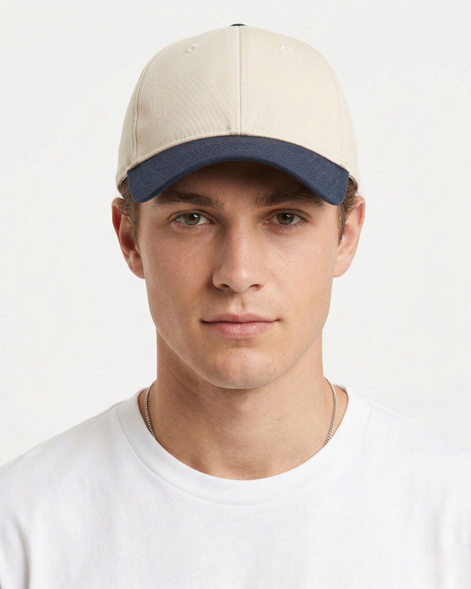 2-Tone Cotton Baseball Cap for Big Heads