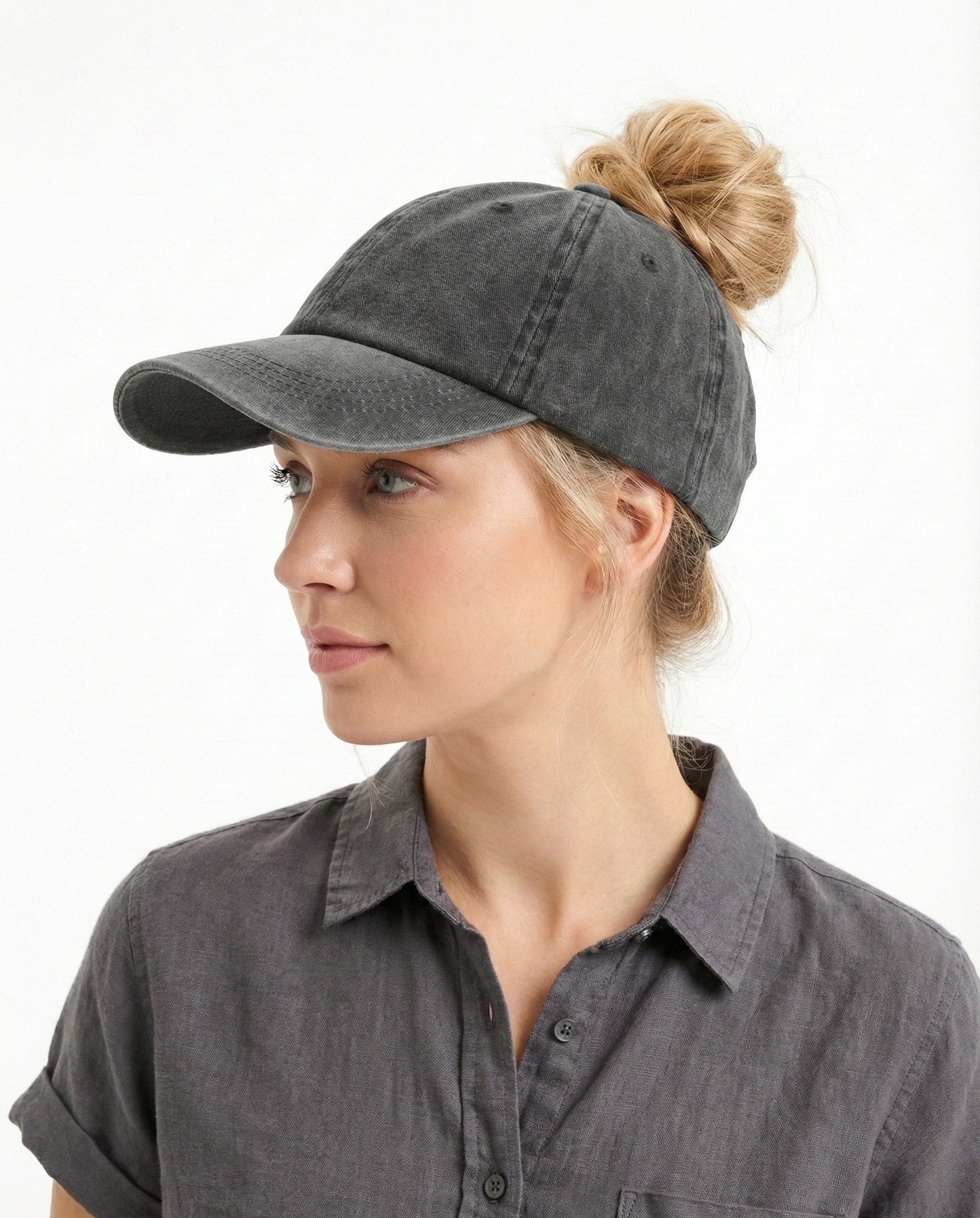 Small-Fit Ponytail Baseball Cap - Zylioo