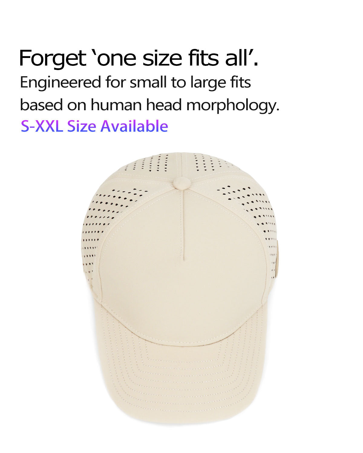 5-Panel Laser Cut Cap for Big Heads