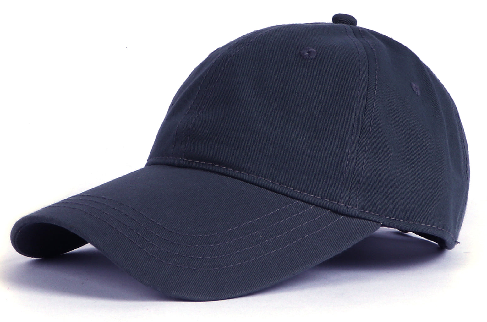 Long Brim Cotton Baseball Cap for Big Heads