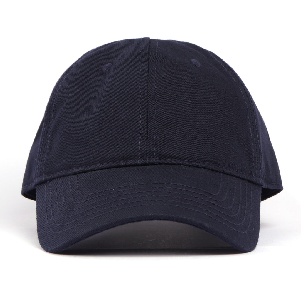 Navy blue cotton baseball cap for big heads XXL - front view