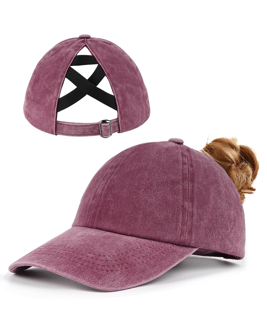 Small-Fit Ponytail Baseball Cap - Zylioo