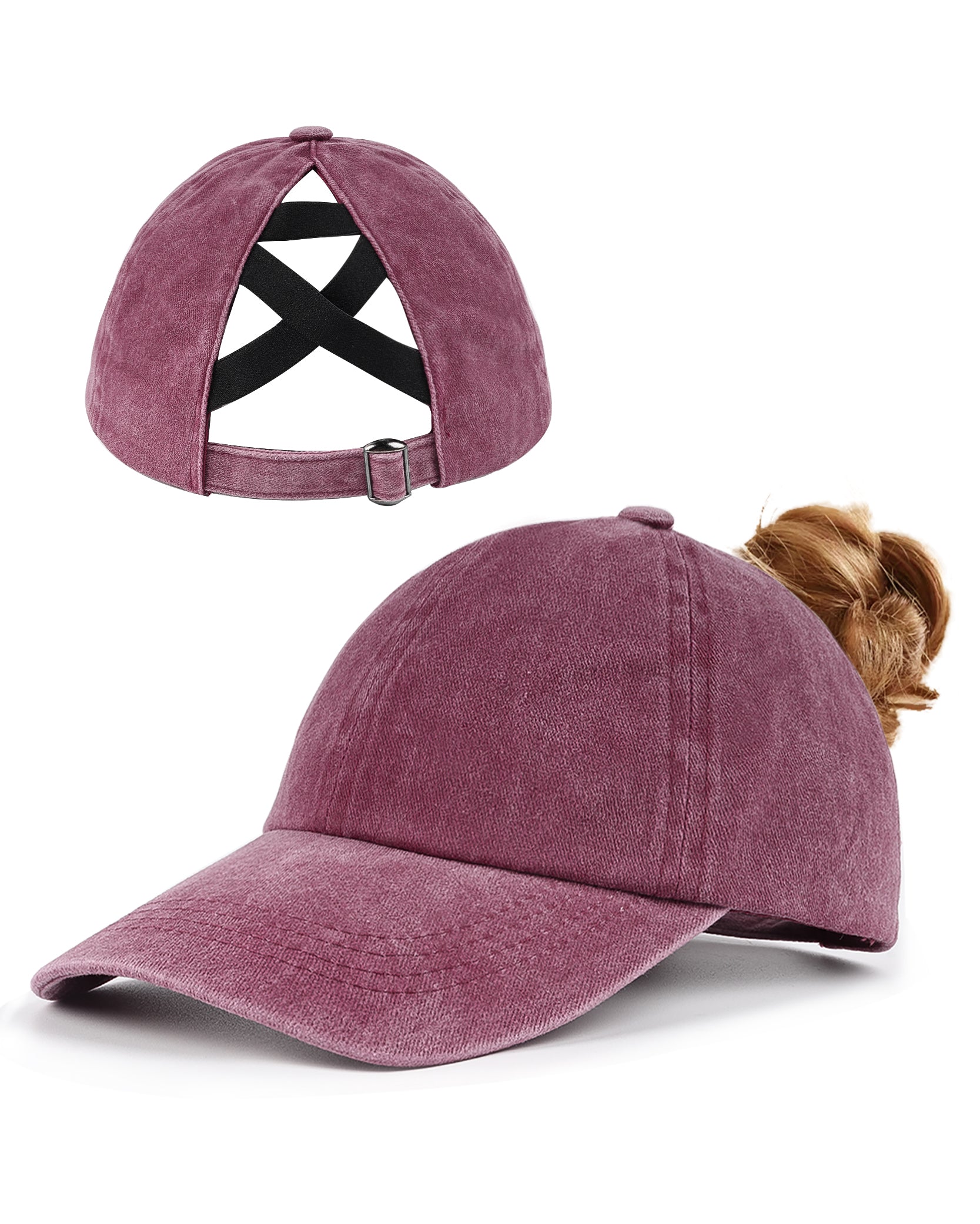 Small-Fit Ponytail Baseball Cap - Zylioo