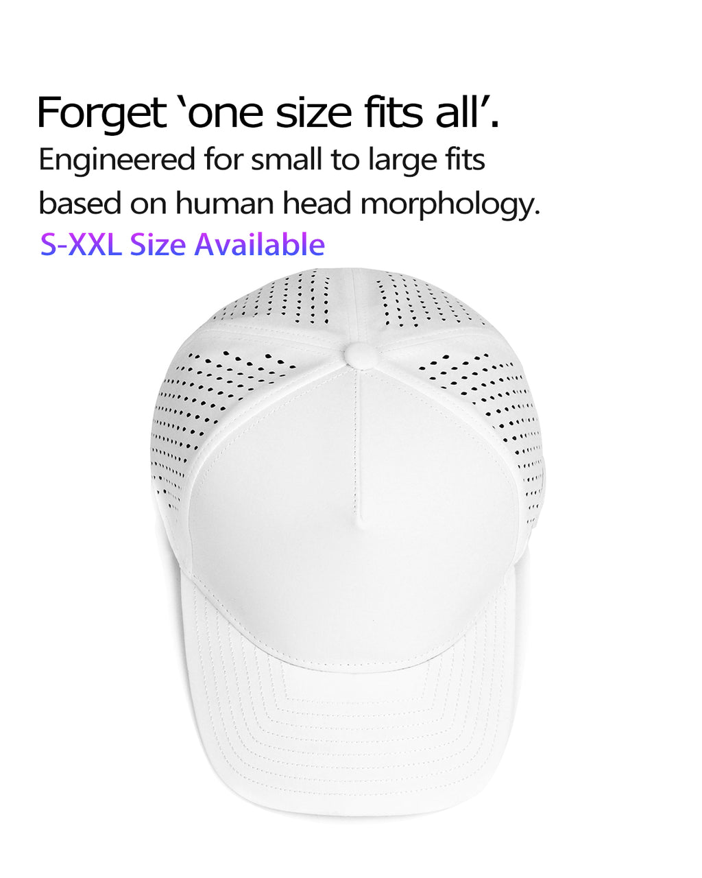 5-Panel Laser Cut Cap for Big Heads