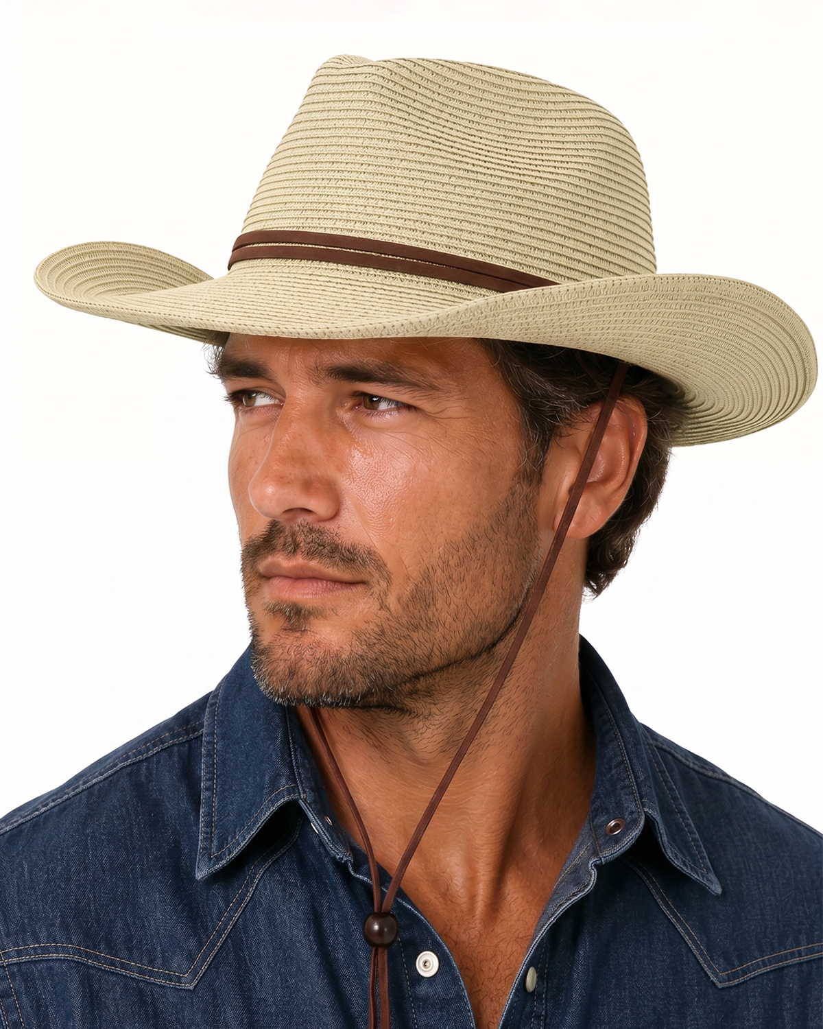 XXL Straw Cowboy Hat for Big Heads