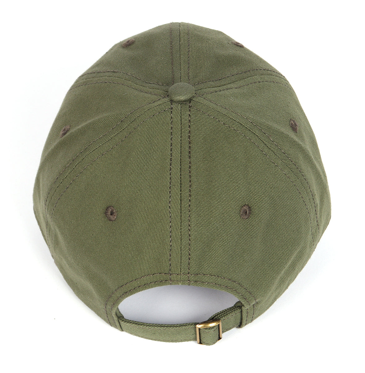 Army green cotton baseball cap for big heads product photography - Zylioo