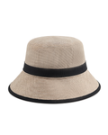 Faux Linen Bucket Hat for Big Heads
