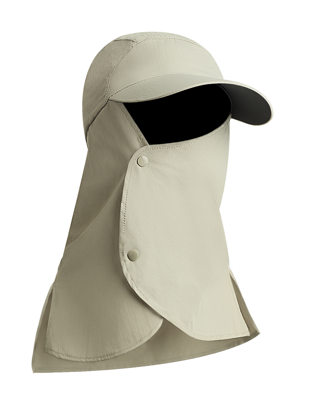 Quick-Dry Sun Hat with Neck Flap for Big Heads