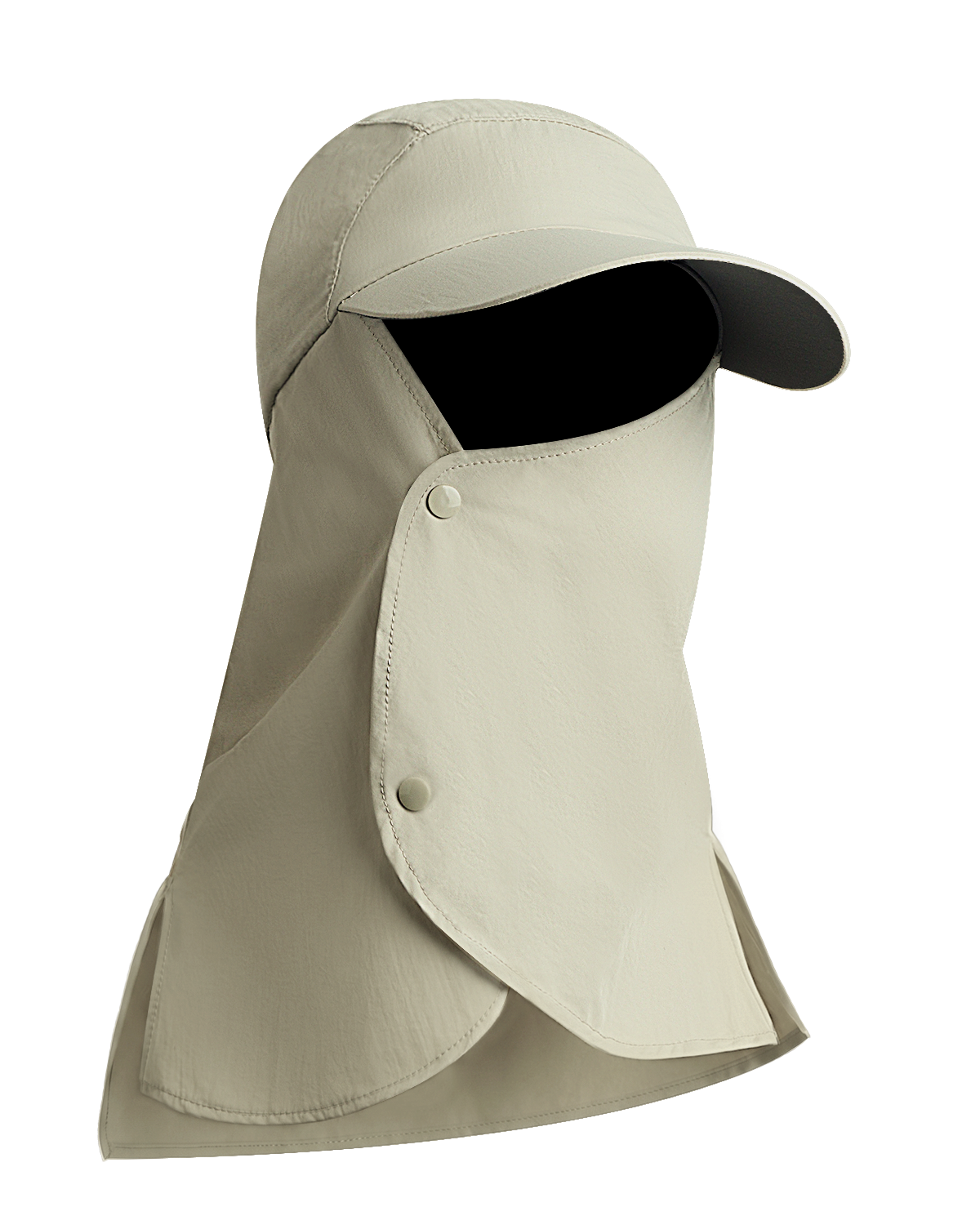 Quick-Dry Sun Hat with Neck Flap for Big Heads