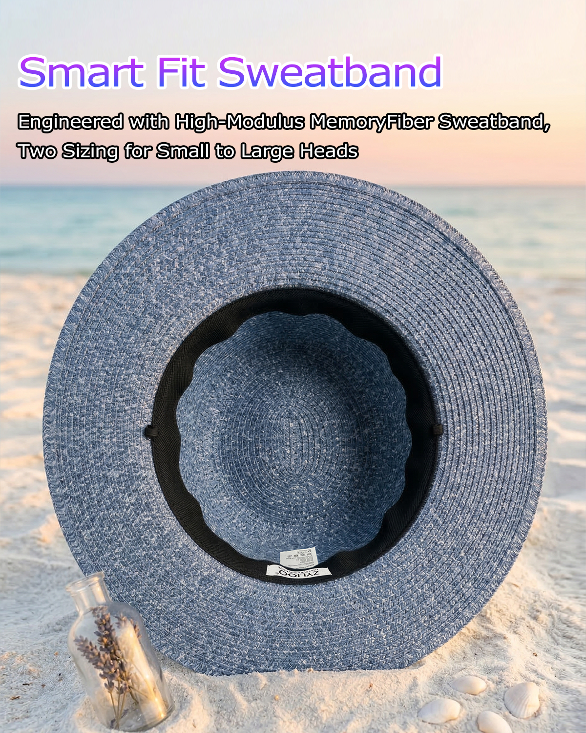 2XL Women’s Straw Sun Hat for Big Heads