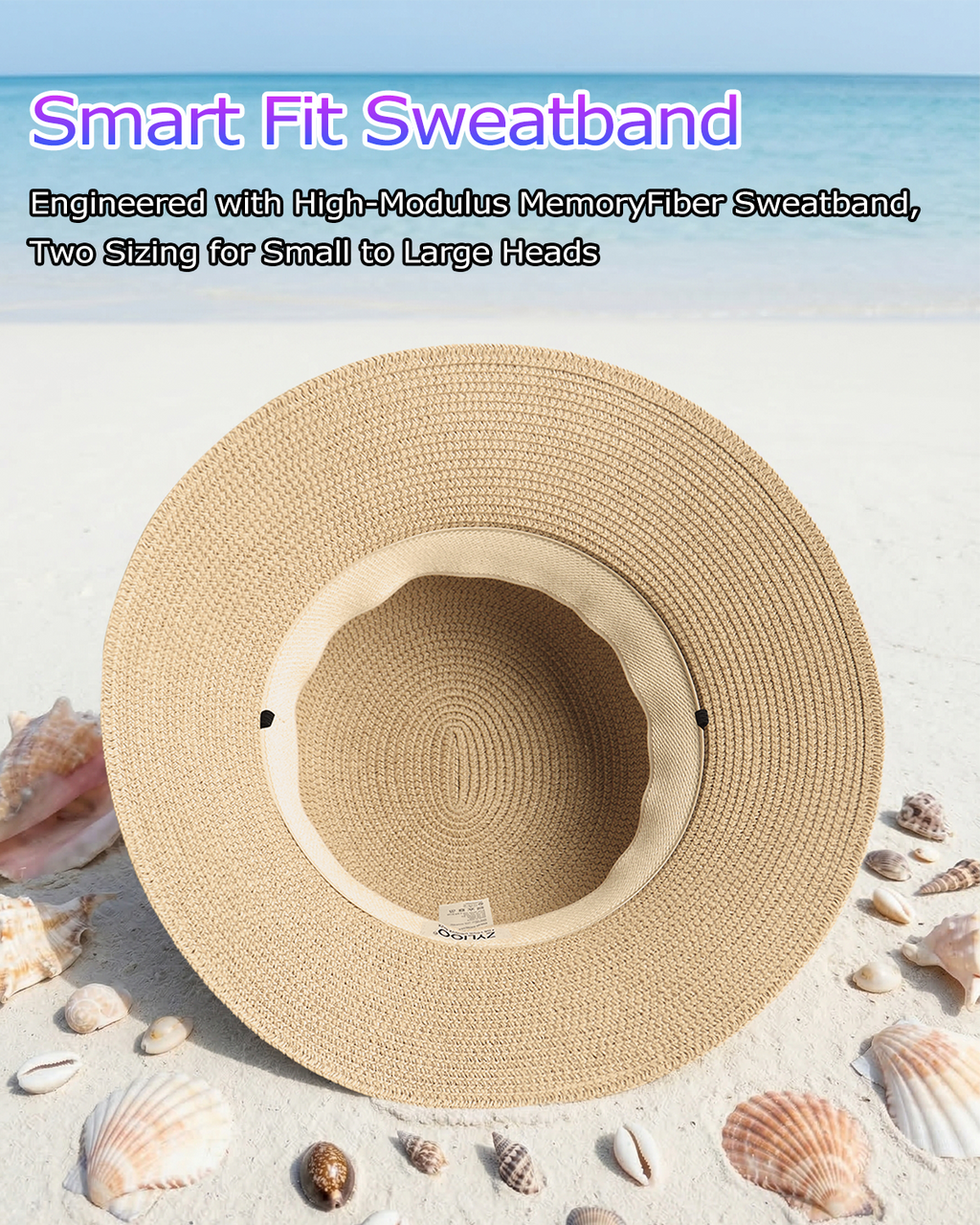 2XL Women’s Straw Sun Hat for Big Heads