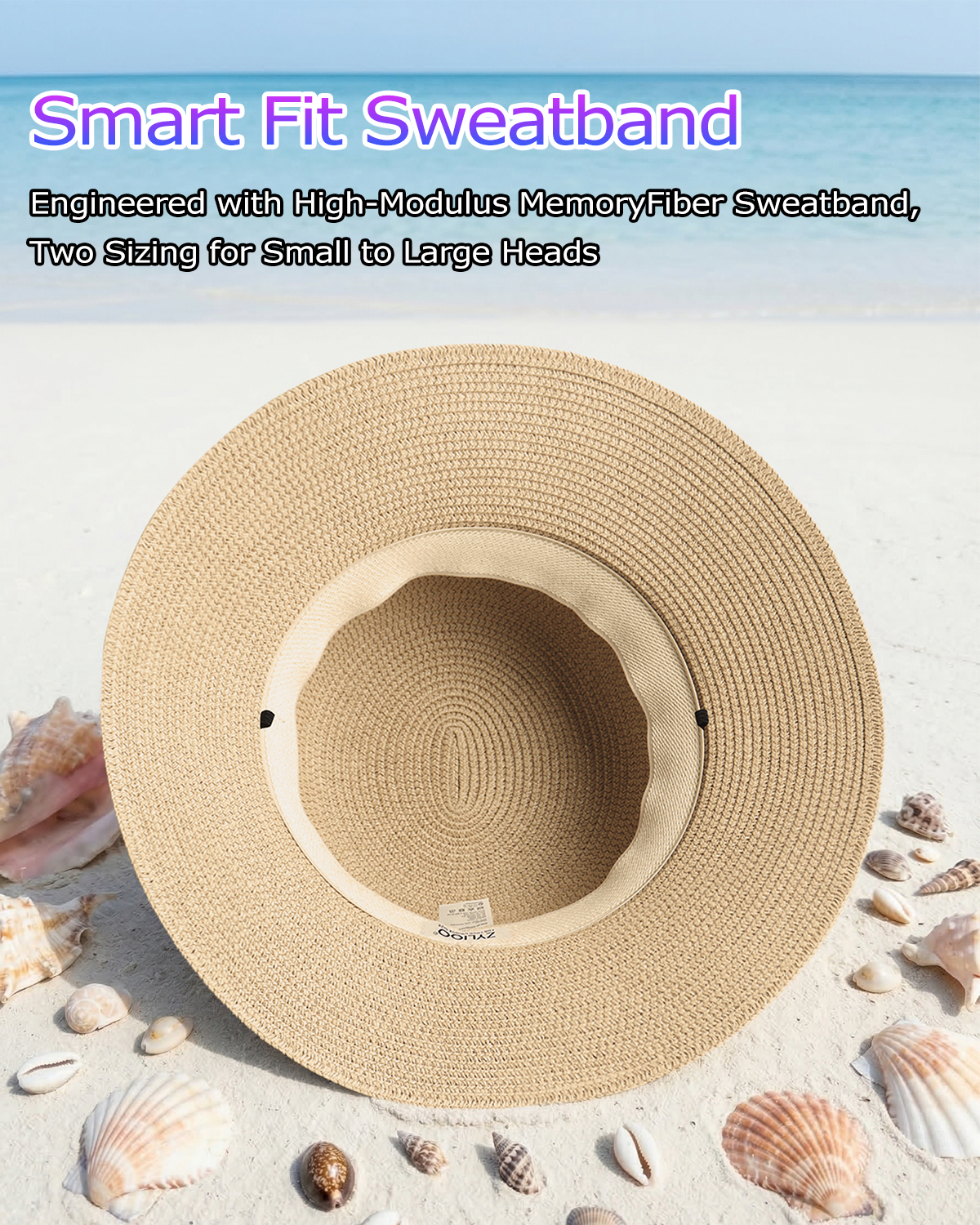2XL Women’s Straw Sun Hat for Big Heads