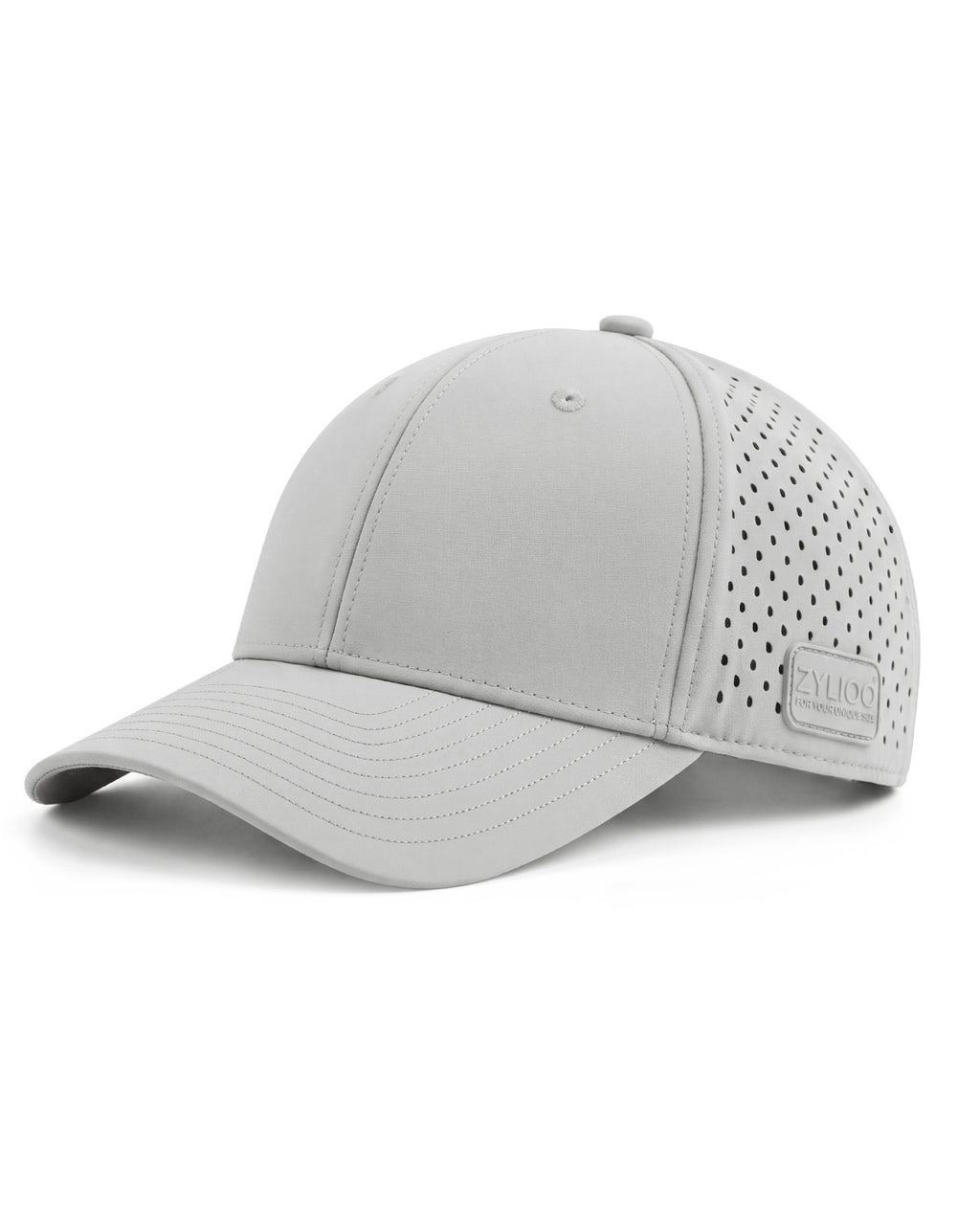 Gorra de béisbol de malla cortada con láser de secado rápido para cabezas grandes