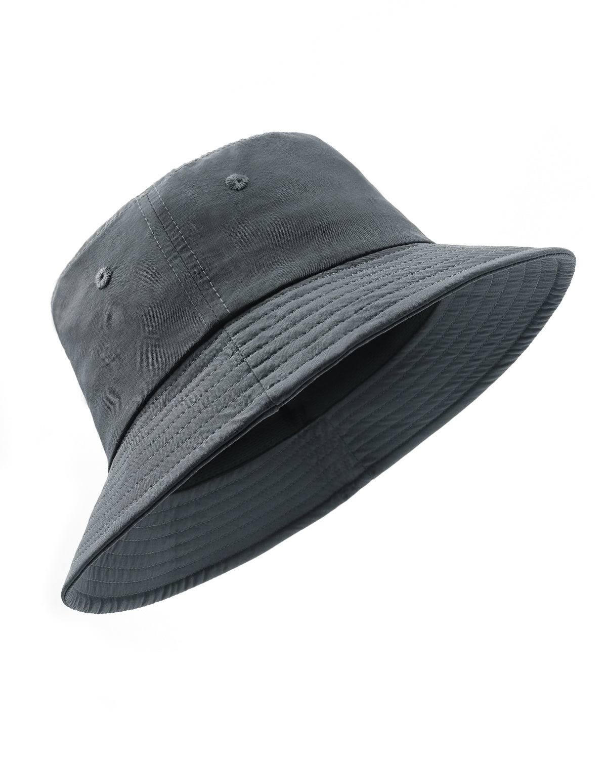 Grey quick-dry bucket hat for big heads XXL - front view - Zylioo