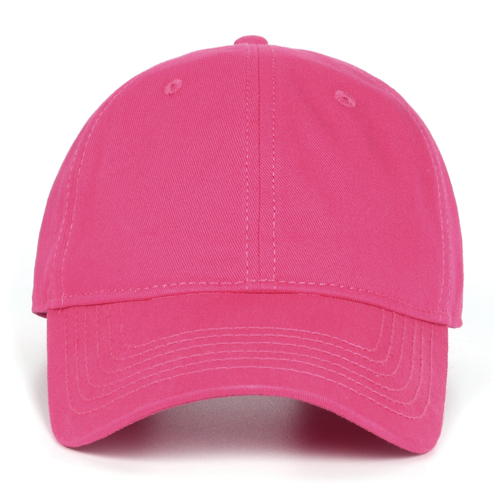 Rose red cotton baseball cap for big heads XXL - front view